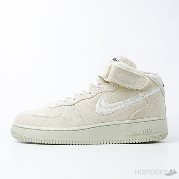 STU x NK Air Force 1 Mid Fossil (Dot Perfect)