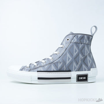 D.I.O.R B23 CD Diamond Canvas Hi-Top Gray (Dot Perfect)
