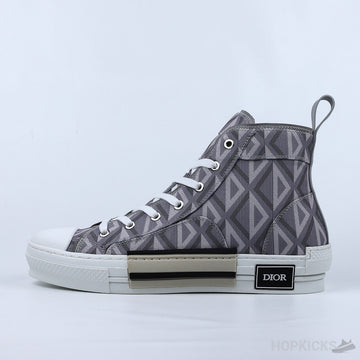D.I.O.R B23 High Top Gray CD Diamond