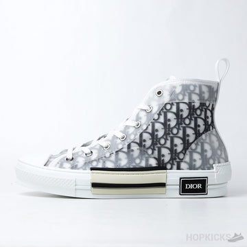 D.I.O.R Oblique B23 High White Black (Dot Perfect)