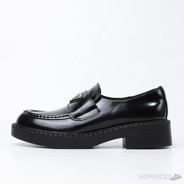 Prada 35mm Loafer Black Brushed Leather