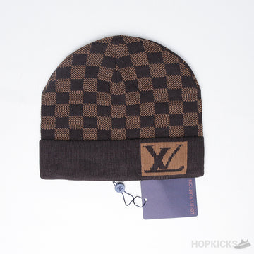 Luxurious LV Signature Beanie Brown
