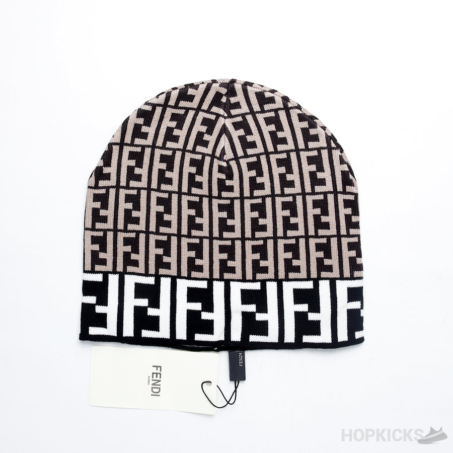 FND Women's Brown FF Wool Beanie