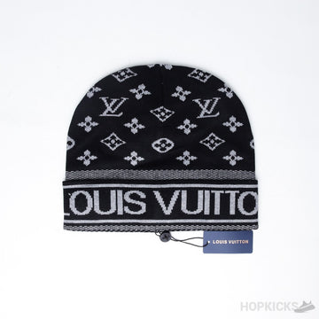 LV Monogram Black Beanie