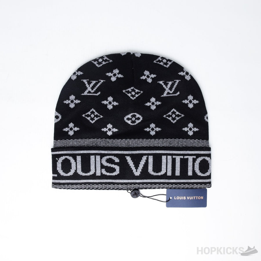 LV Monogram Black Beanie