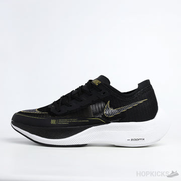 NK ZoomX Vaporfly Next 2 Black Metallic Gold Coin
