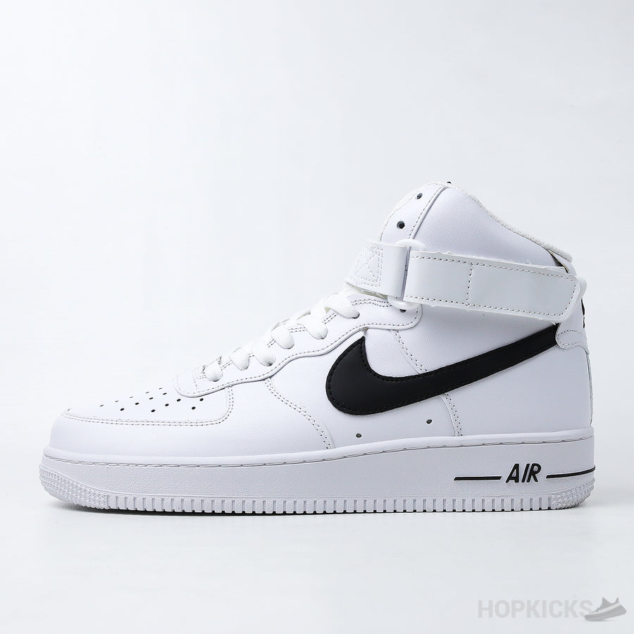 NK Air Force 1 High White Black (Dot Perfect)