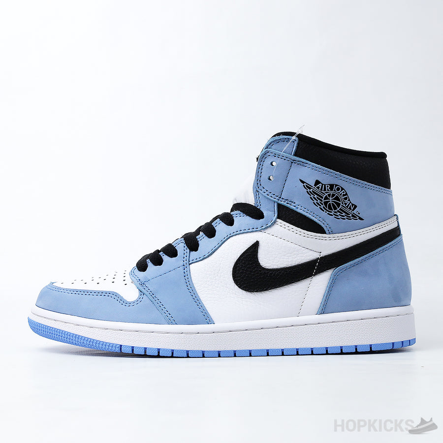 Jordan 1 Retro High White University Blue Black (Dot Perfect)