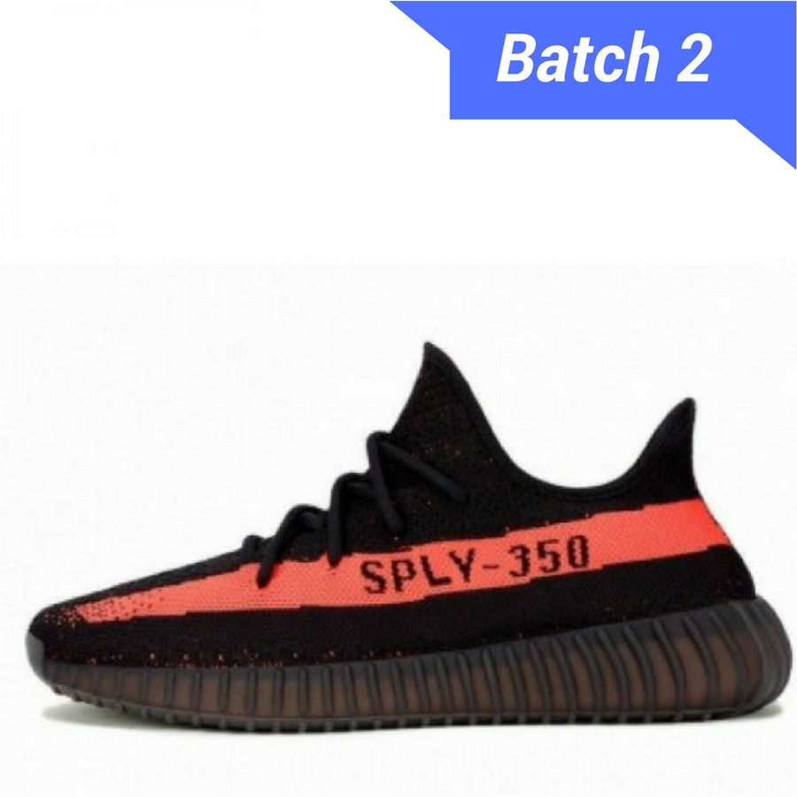 Yzy Boost 350 V2 Black Red [ Dot Perfect Version]