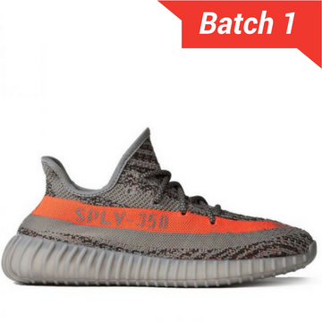 Yzy Boost 350 V2 grey/solar red Beluga [PREMIUM MATERIALS]