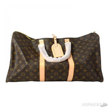 L*V Keepall Bandouliere Travel Bag Brown