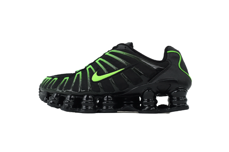NK Shox TL Low-Top Sneakers (Black/Neon Green Top Tier pre order)
