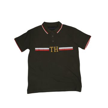 Tom Hilfiger Stripped Brown Polo T-Shirt (C5)