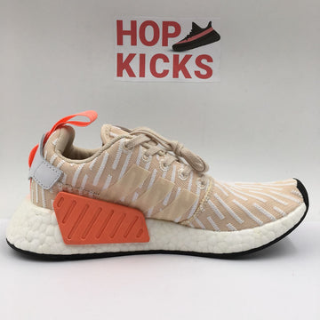 Adi NMD R2 Primeknit "Linen White" [ Dot Perfect Versions ]
