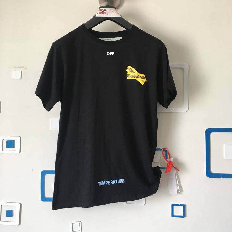 OW Fire Line Tape T shirt [ HYPED!! / High Quality ]