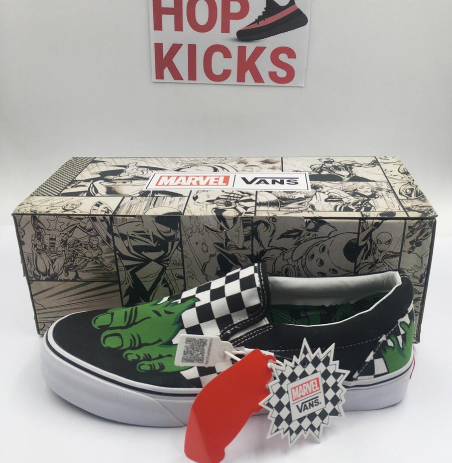 Vans Marvel HULK/Checkerboard Slipons [ DOT PERFECT VERSION ]