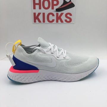 NK EPIC REACT FLYKNIT WHITE [ REAL REACT SOLE FOR COMFY PUSH ] NK-024W