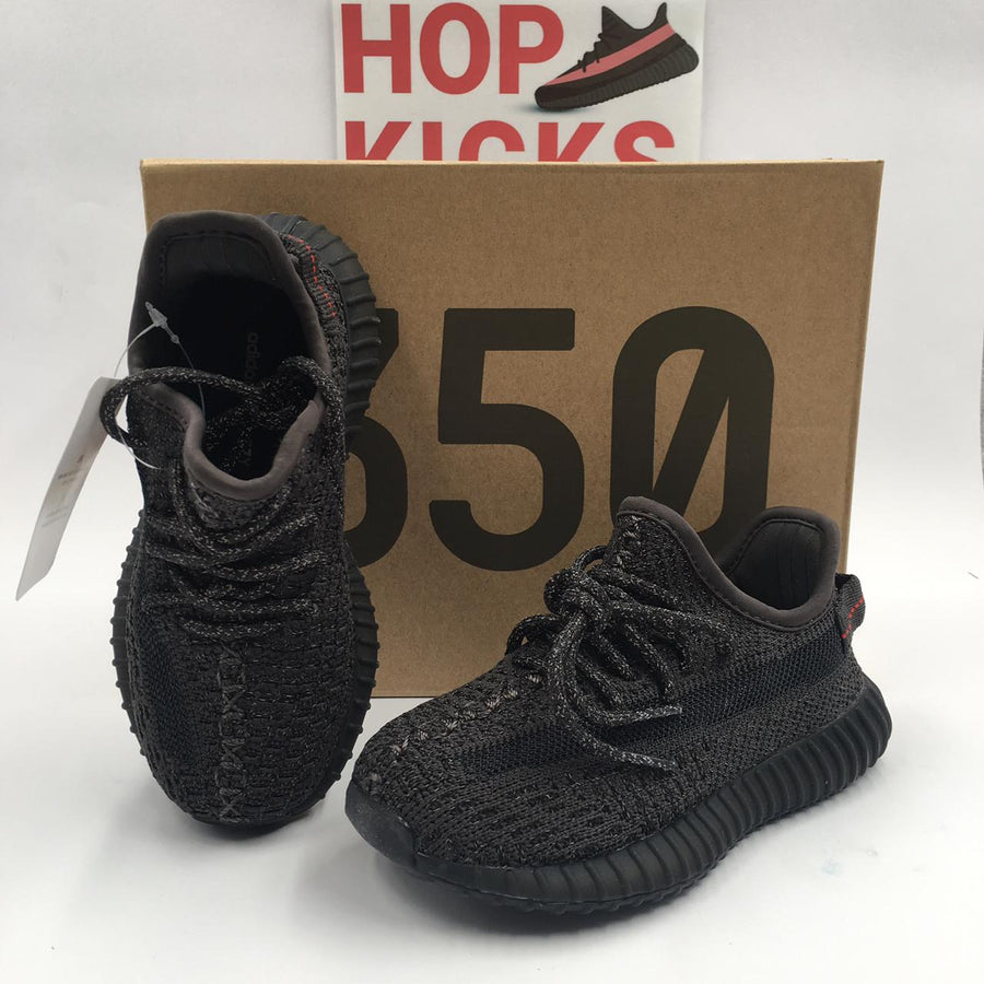 Yzy Boost 350 Black Static Infant [Reflective]