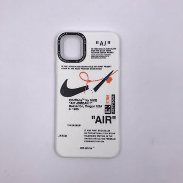 OW X Jordan 1 Broken Swoosh White