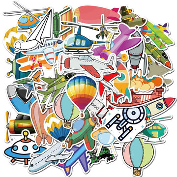 50 Pcs Air Travel Waterproof Stickers