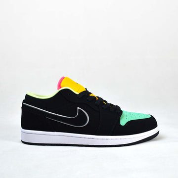 Jordan 1 Low Black Aurora Green
