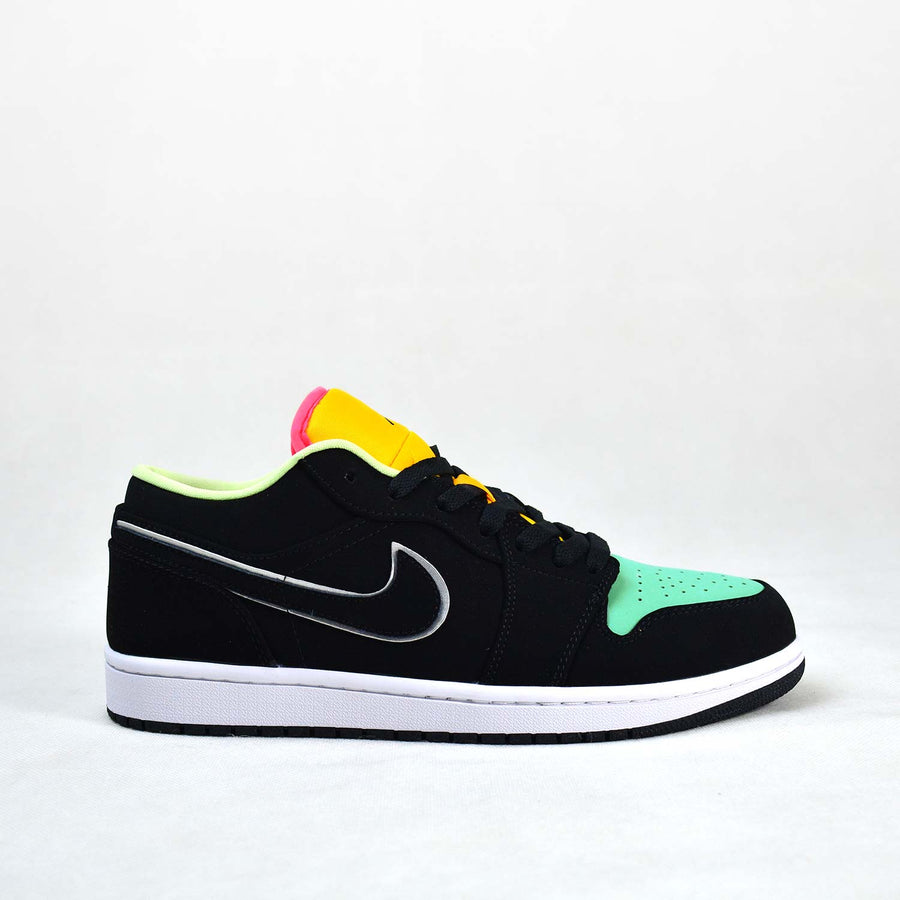 Jordan 1 Low Black Aurora Green