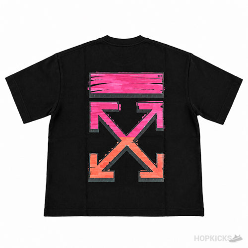 OW Marker Arrows T-Shirt (Black / Pink)