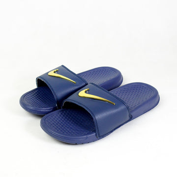 Benassi Swoosh Gold Blue [Economy Version]
