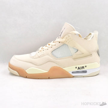 OW X Jordan 4 Beige