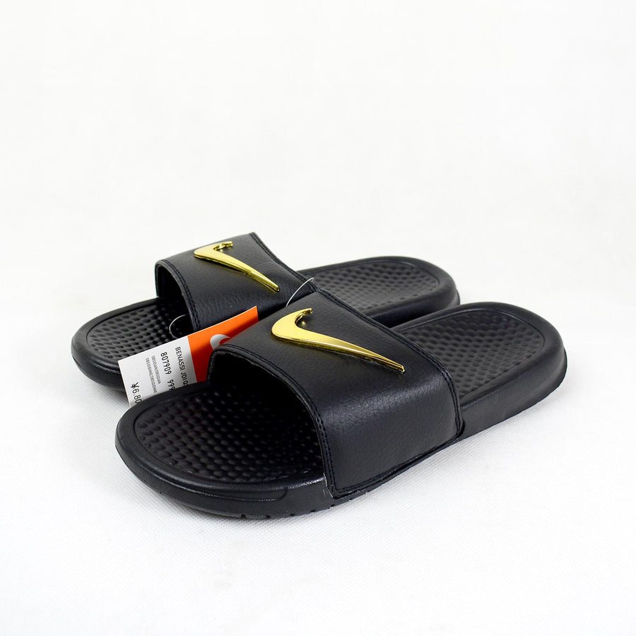 Benassi Swoosh Gold Black [Economy Version]
