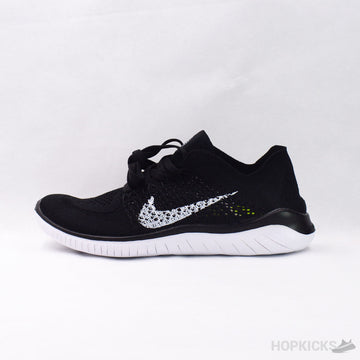 Free RN Flyknit Black White