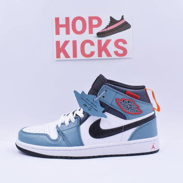 Facetasm X Jordan 1 Mid Fearless Blue