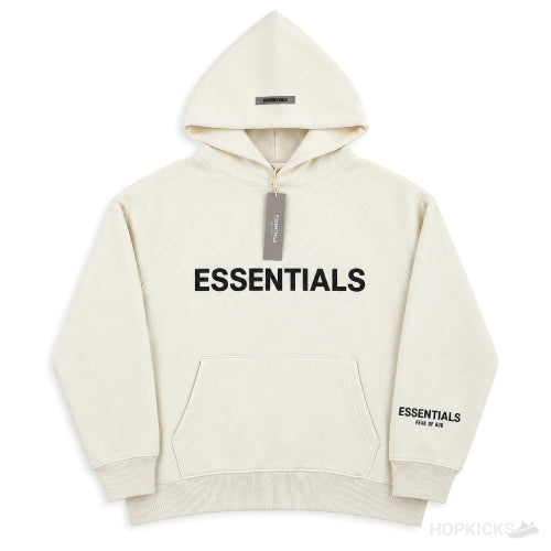 Essentials Logo Cream Hoodie