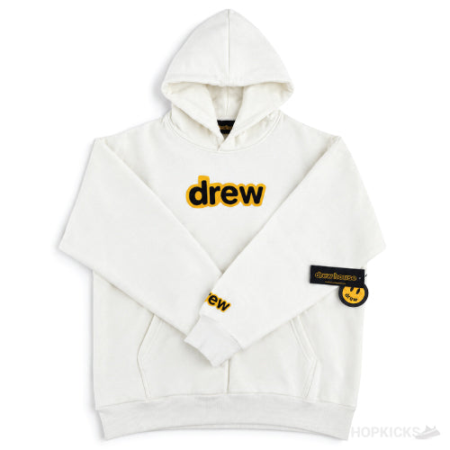 Drew Mascot Logo White Hoodie