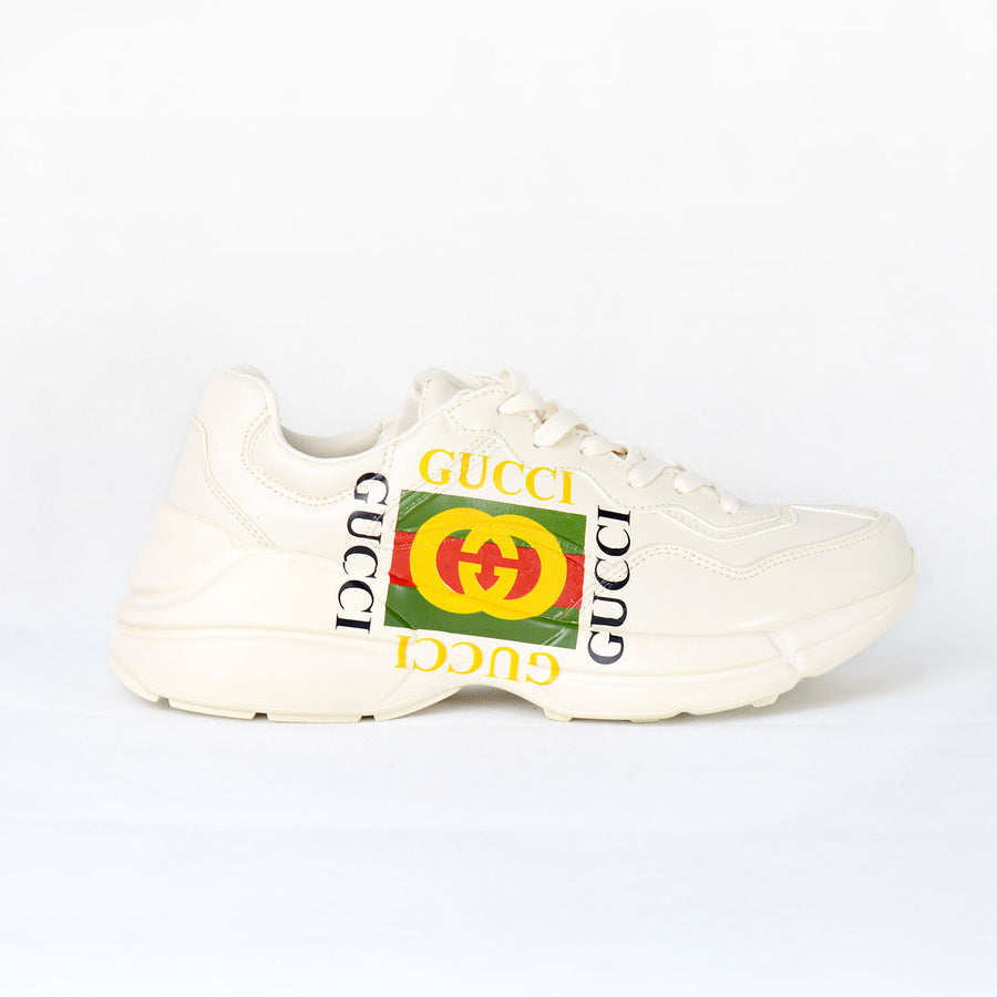 GG Rhyton Square Print Sneakers