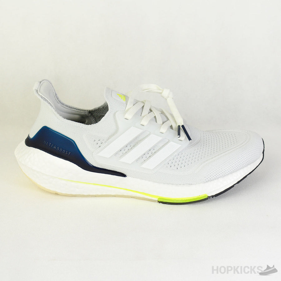 Ultra Boost 21 White Volt [Real Boost]