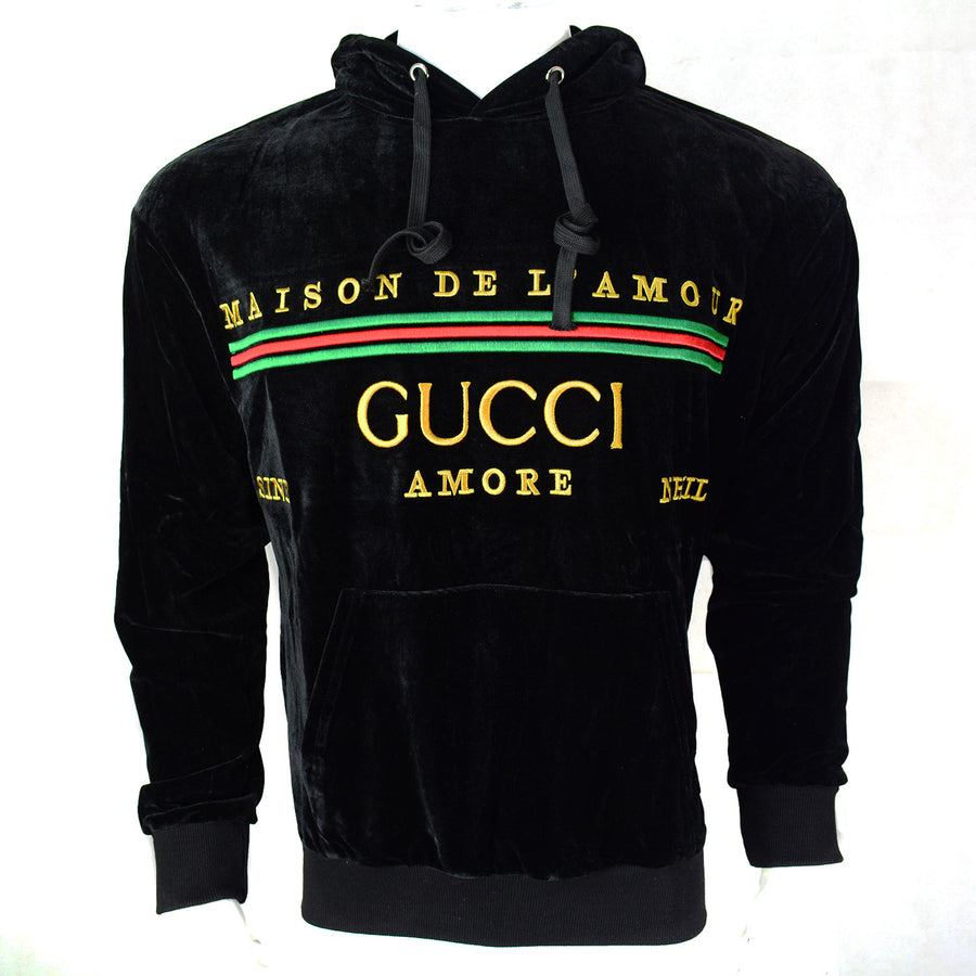 GG Maison De L'amour Hoodie Black