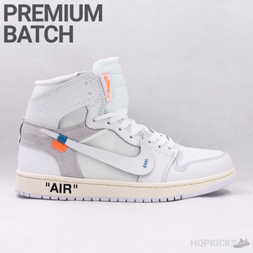 OW x Jordan 1 High White