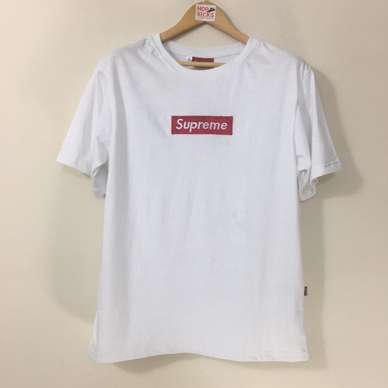 Supreme Red Box Tee White