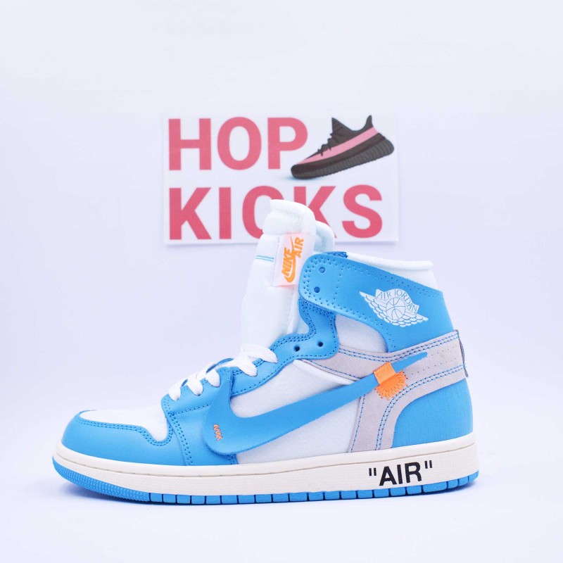 unc jordan 1 off white