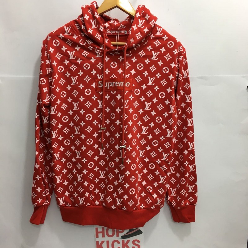 Supreme X Louis Vuitton Red Jumper - Just Me and Supreme