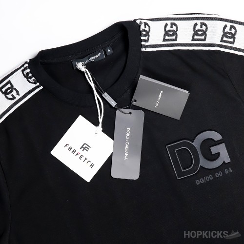 Dolce & Gabbana Logo Tape Technical Jersey T-Shirt