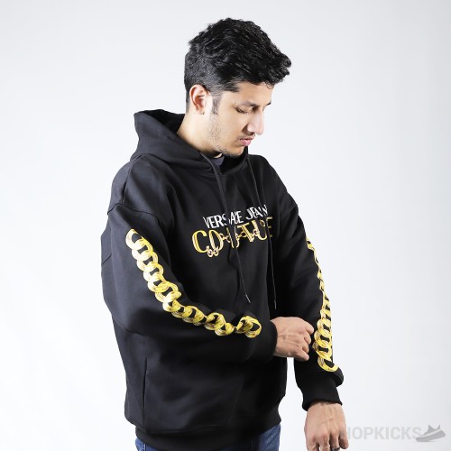 Versace Jeans Couture Logo-Print Cotton Hoodie (Dot Perfect)