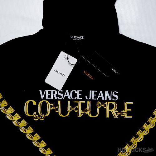 Versace Jeans Couture Logo-Print Cotton Hoodie (Dot Perfect)