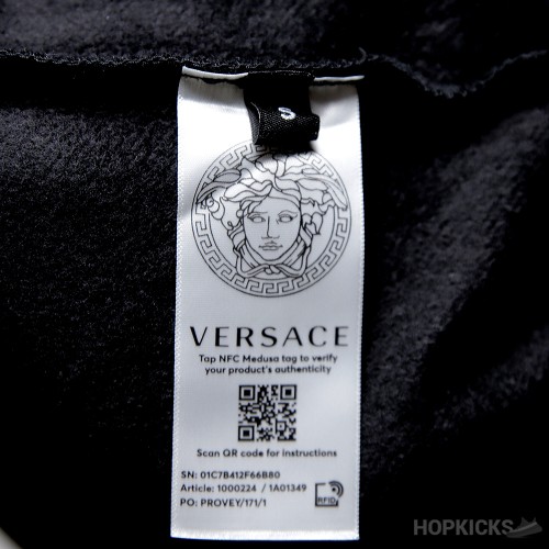 Versace Jeans Couture Logo-Print Cotton Hoodie (Dot Perfect)