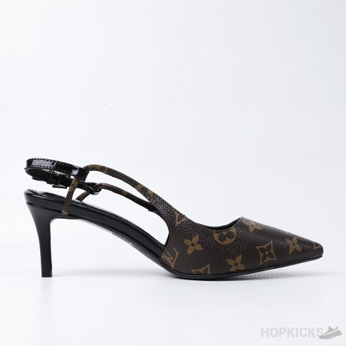 LV Decollete Monogram Brown PUMP (Dot Perfect)