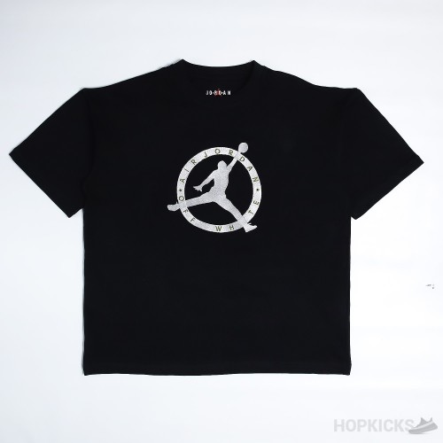 Off White x Air OREWOOD jordan Black T-Shirt (Minor Defect)