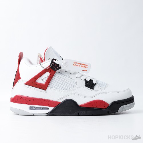 Air Jordan 4 Retro Red Cement (Dot Perfect)