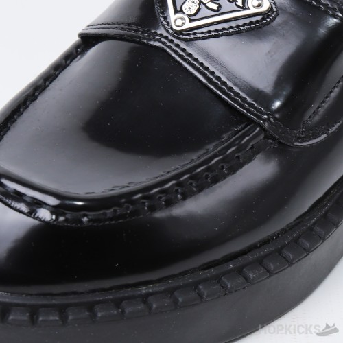 Prada 35mm Loafer Black Brushed Leather (Premium Plus Batch) (Slight Defect)