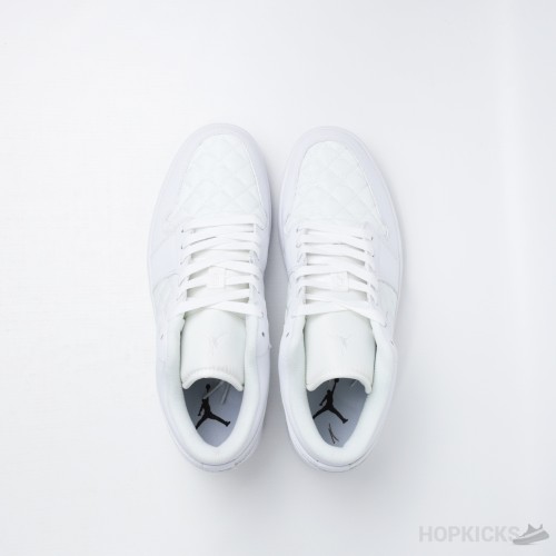 Air Jordan 1 Low Quilted White (Premium Plus Batch)